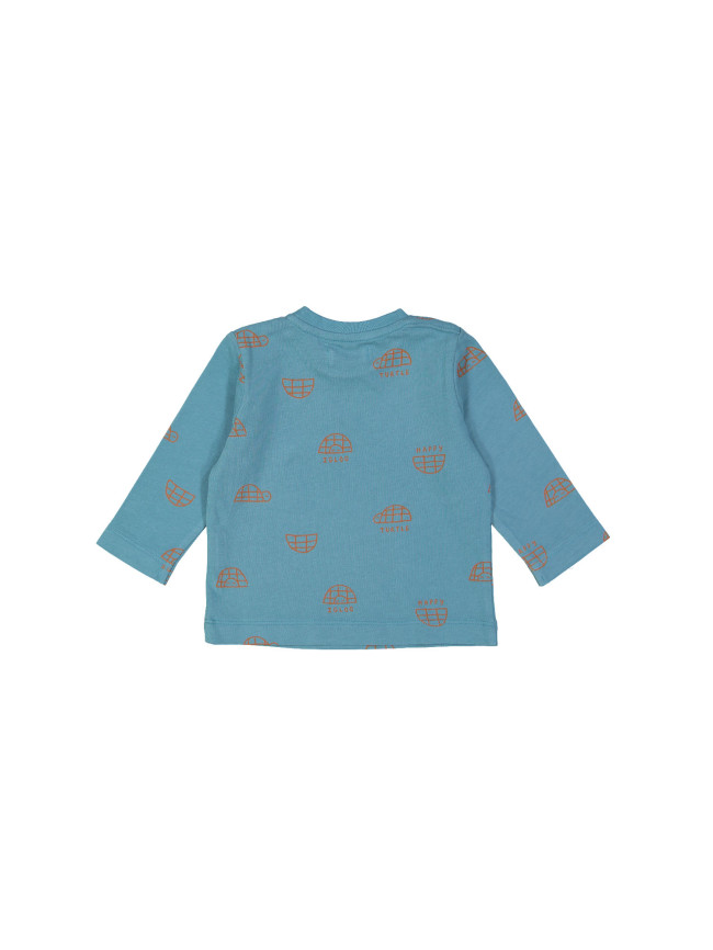 t-shirt mini happy igloo petrol 06m