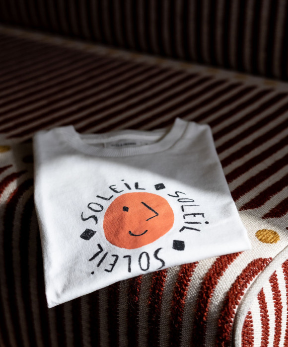 T-shirt soleil ecru 