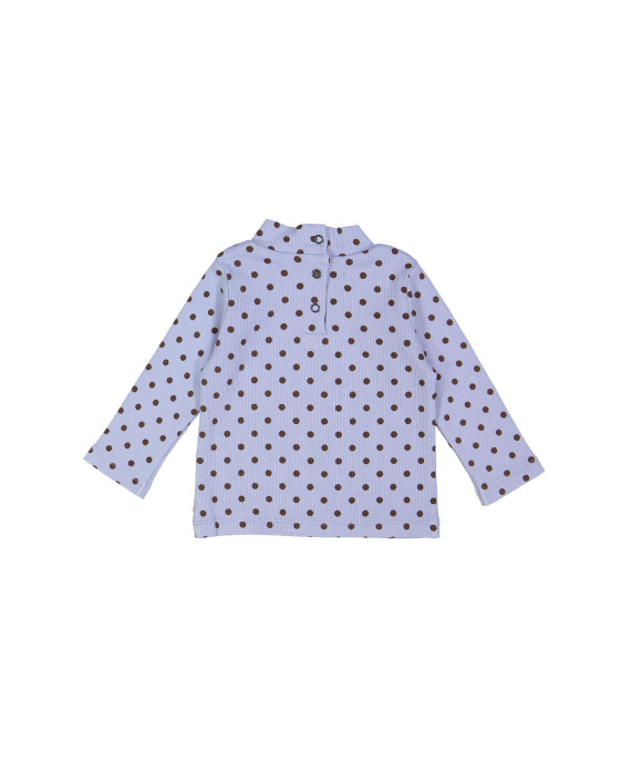 souspull rib mini dots lichtblauw