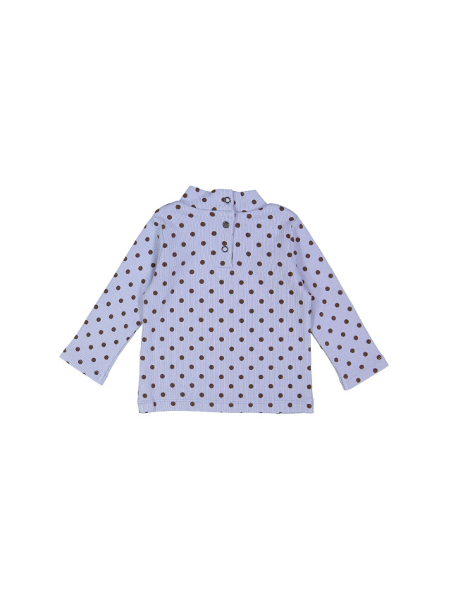 souspull rib mini dots lichtblauw 03m