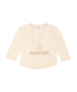 T-shirt daisy cat chiné lichtroze 08j