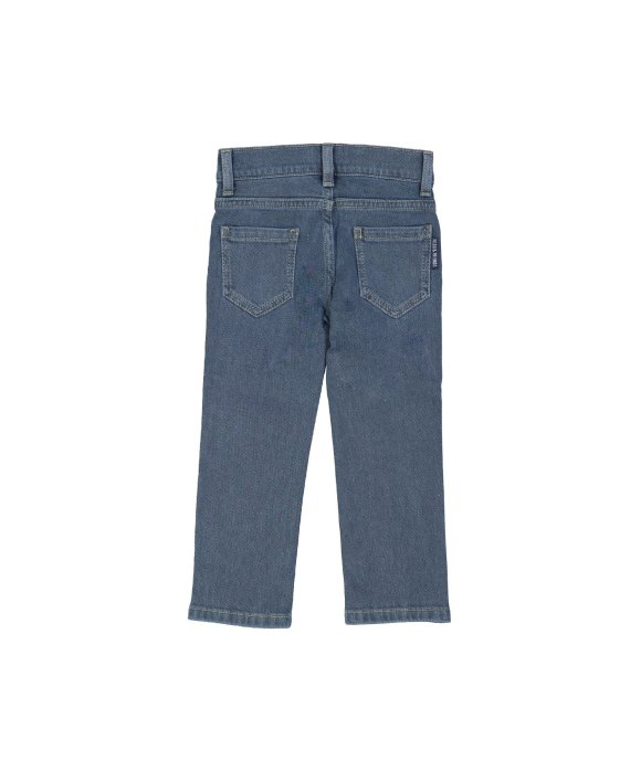 Jeans regular rits jeansblauw 