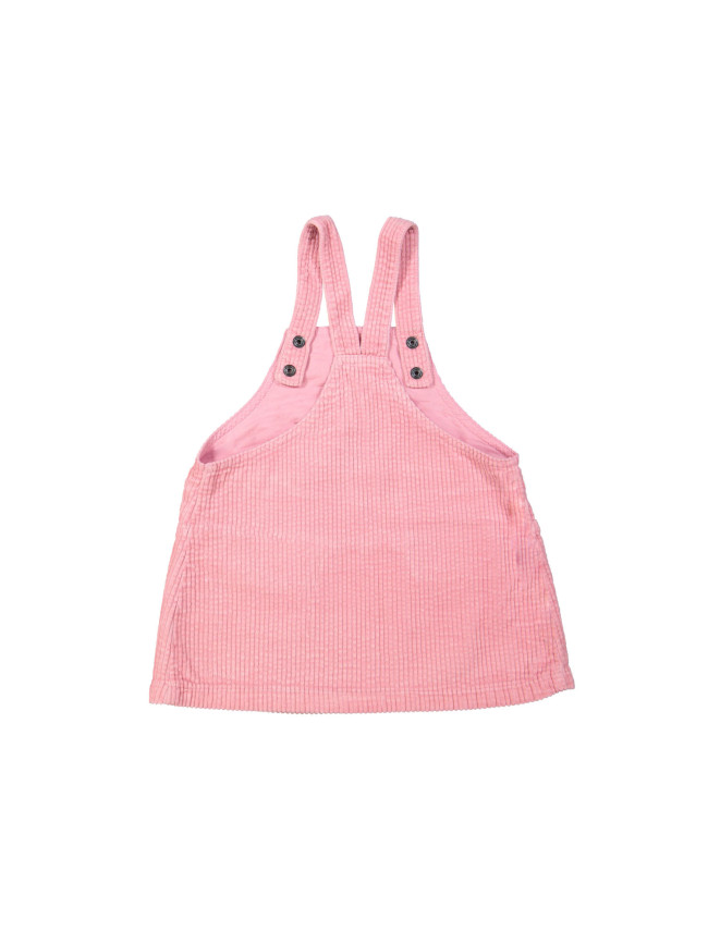 Jurk brede rib roze 18m