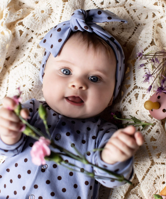 kruippak rib dots lichtblauw