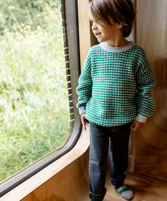 Jeans regular rekker afg. blauw 