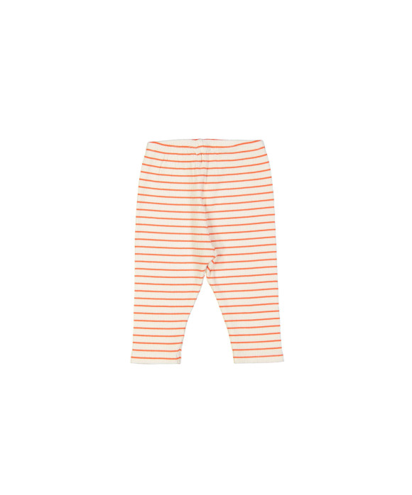 broek rib streep oranje