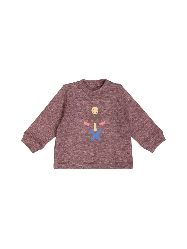 sweater mini mix chine bordeaux 03m