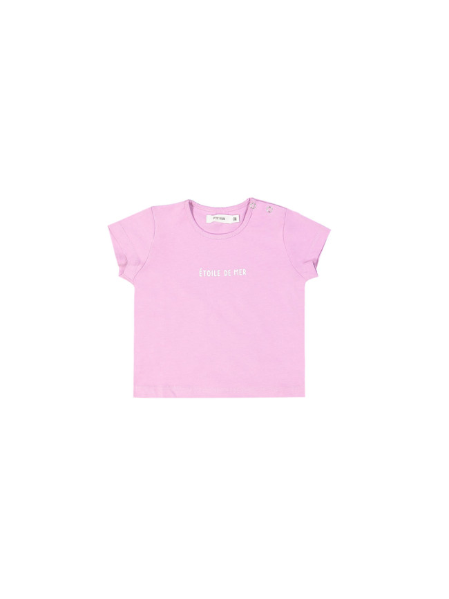 t-shirt mini étoile de mer roze 06m