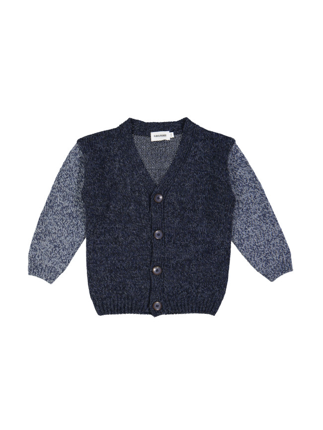 gilet colourblock blauw 07j
