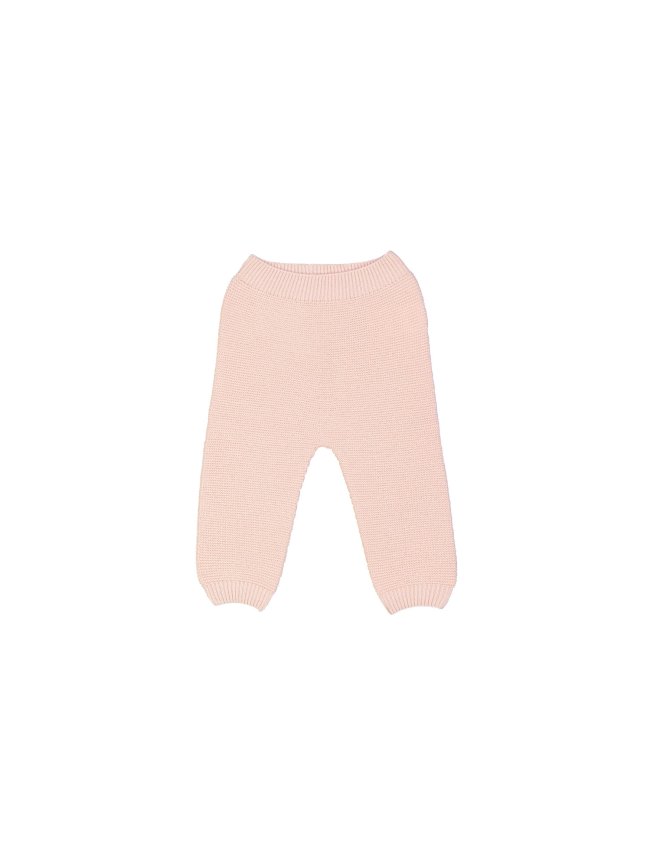 Broek oudroze merino wol 08m-12m