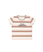 t-shirt mini streep gelato ecru 03m