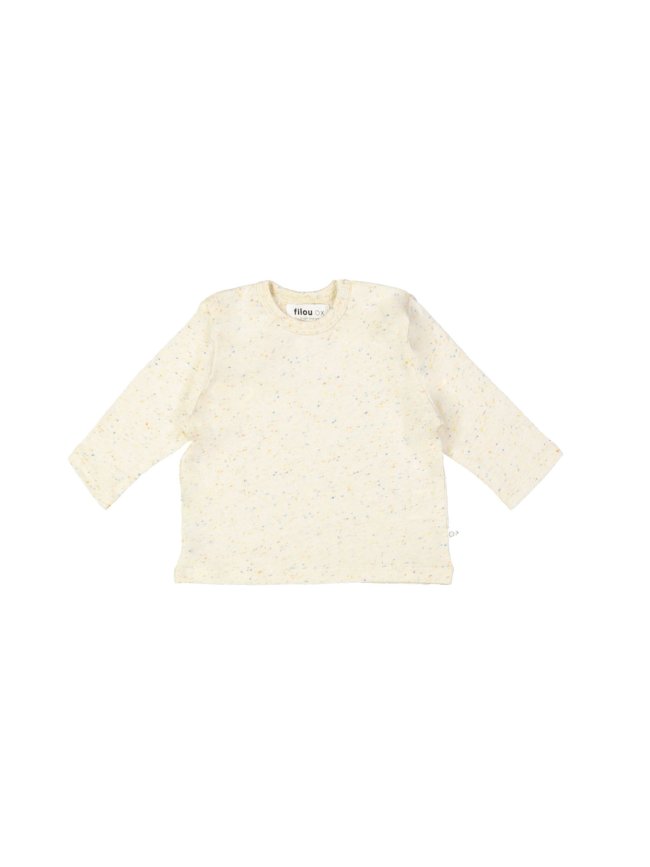 T-shirt spikkel hugs and kisses ecru 00m