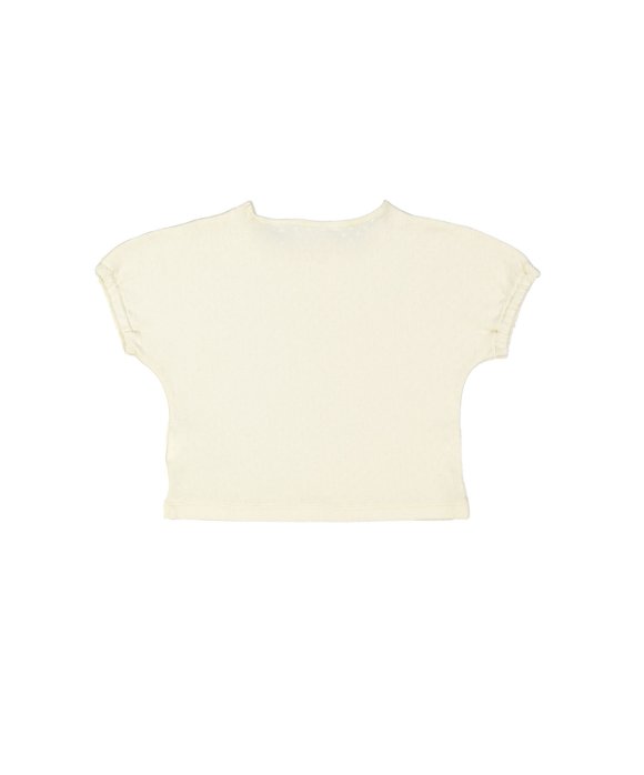 T-shirt ajour vanille 