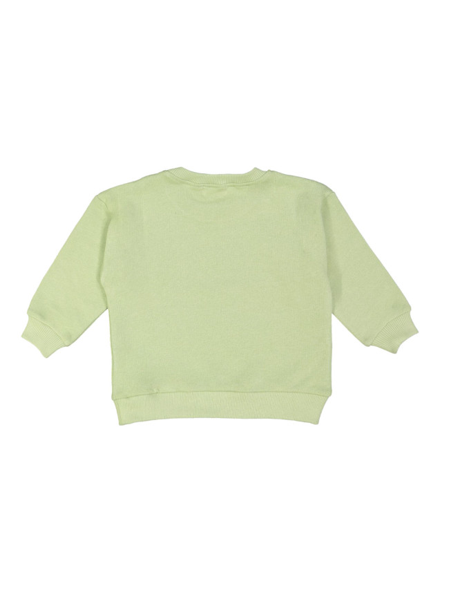 Sweater streep groen 12m