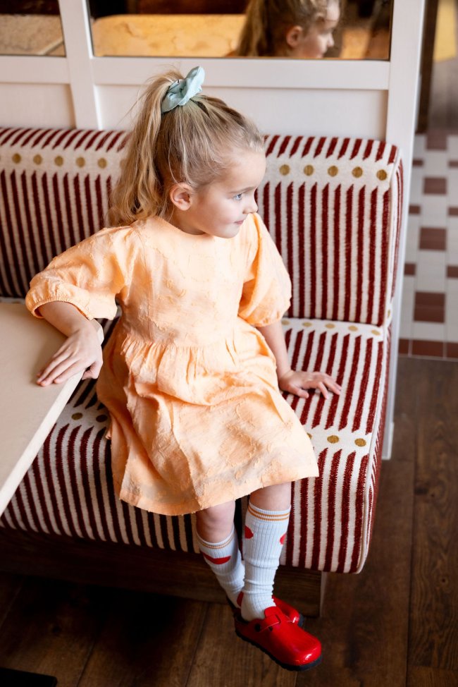 Jurk oranje 12m