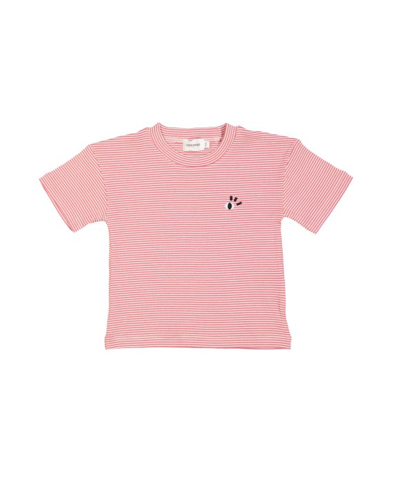 T-shirt rib eye rood 