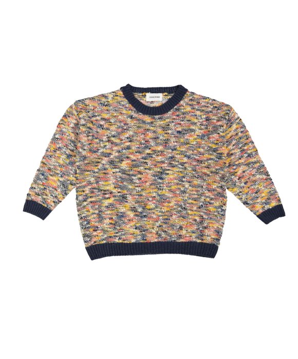 Pull multi color donkerblauw 