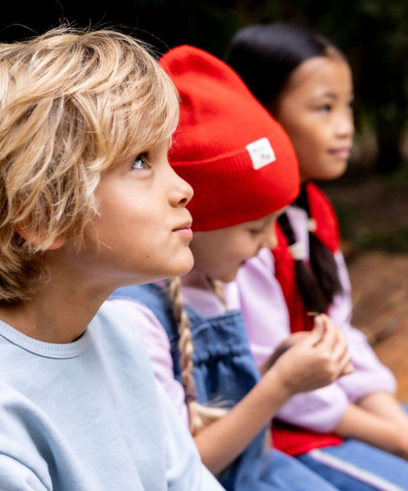 Sweater double stripes lichtblauw 