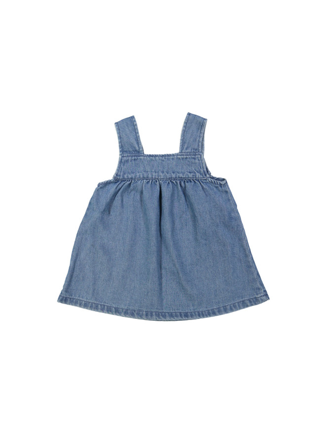 Jeansjurk stone bleach 12m