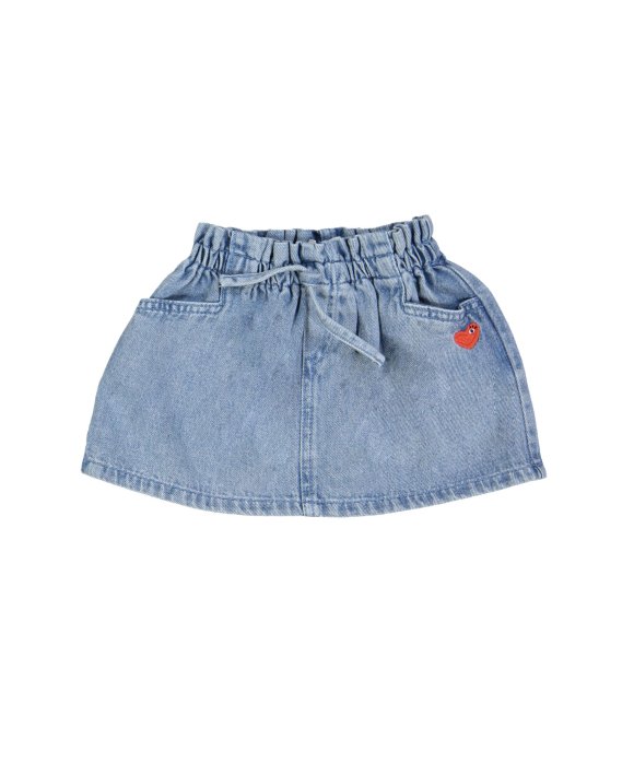Jeansrok paperbag snow bleach 
