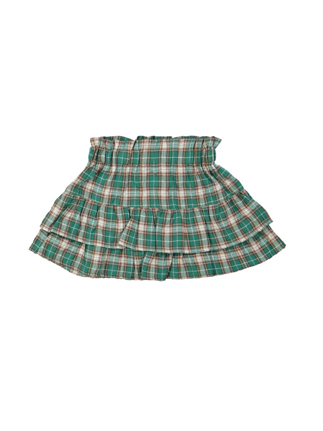 Rok ruit groen 12m-18m