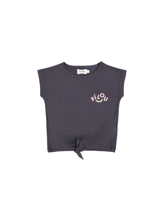 T-shirt knoop filou antraciet 12m