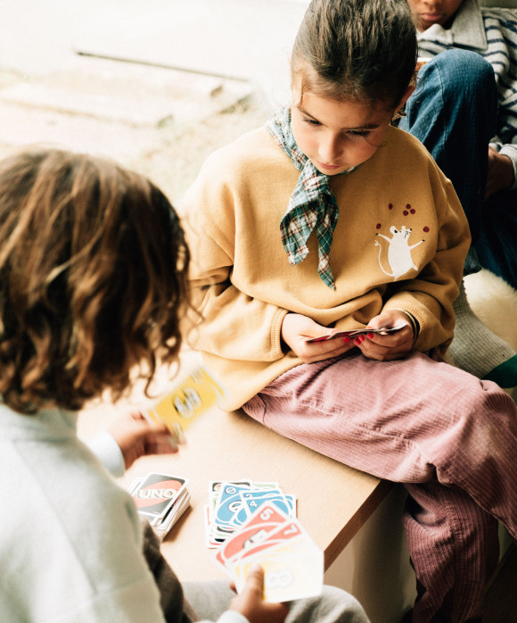 Sweater mouse mosterd 