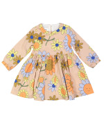 jurk smiley flower roze 07j