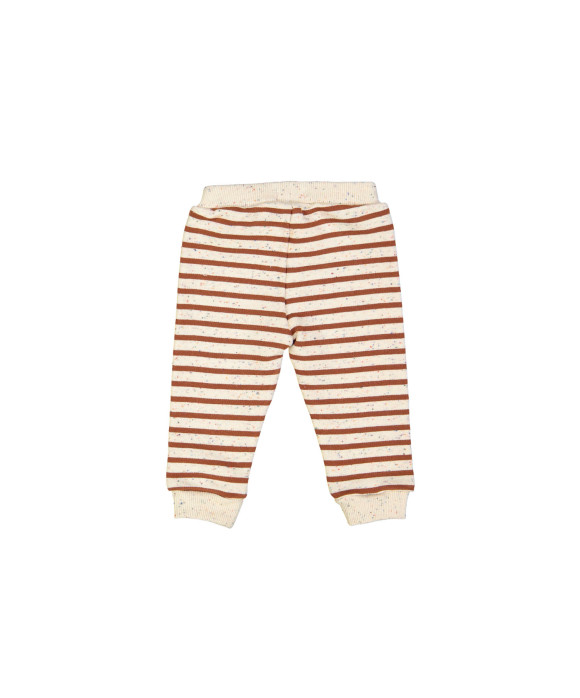 jogging broek mini streep bruin