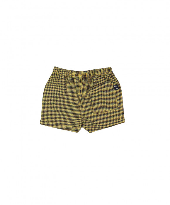 short mini vichy geel