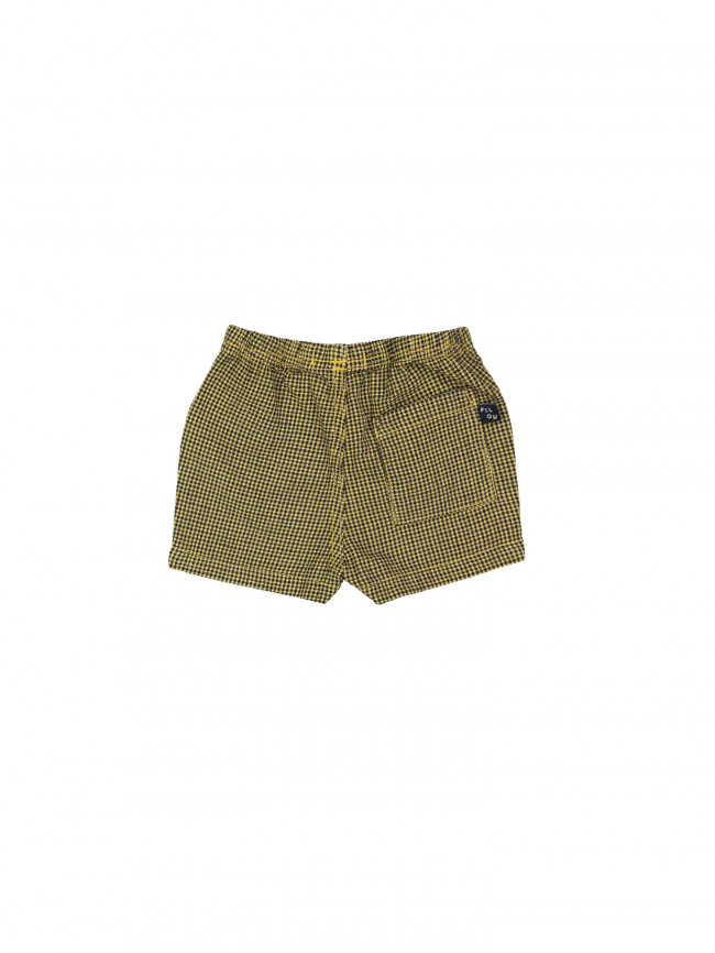 short mini vichy geel 03m