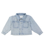 Jeansvest snow bleach 12m-18m