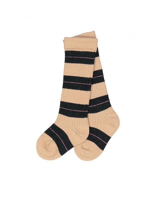 kniekous multi stripe vieux rose