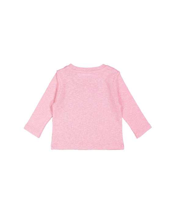 t-shirt mini rib happy clappy roze