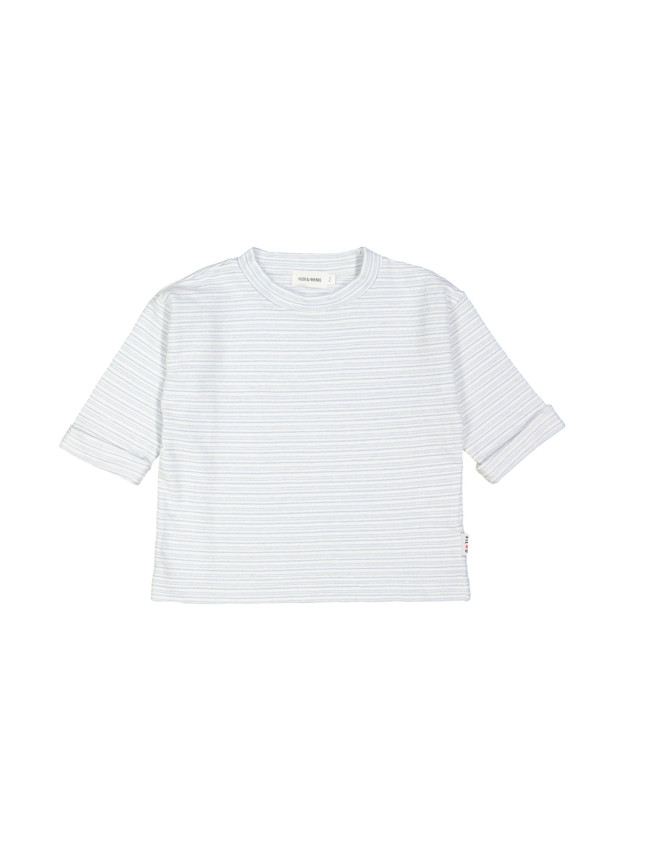 Sweater streep blauw 12m