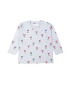 T-shirt cowboy lichtblauw 12m