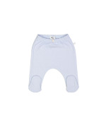 Broek voetjes ajour lichtblauw 01m-03m