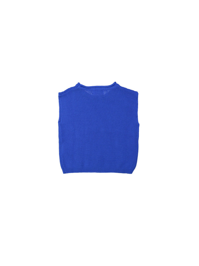 Debardeur blauw katoen 01m-04m