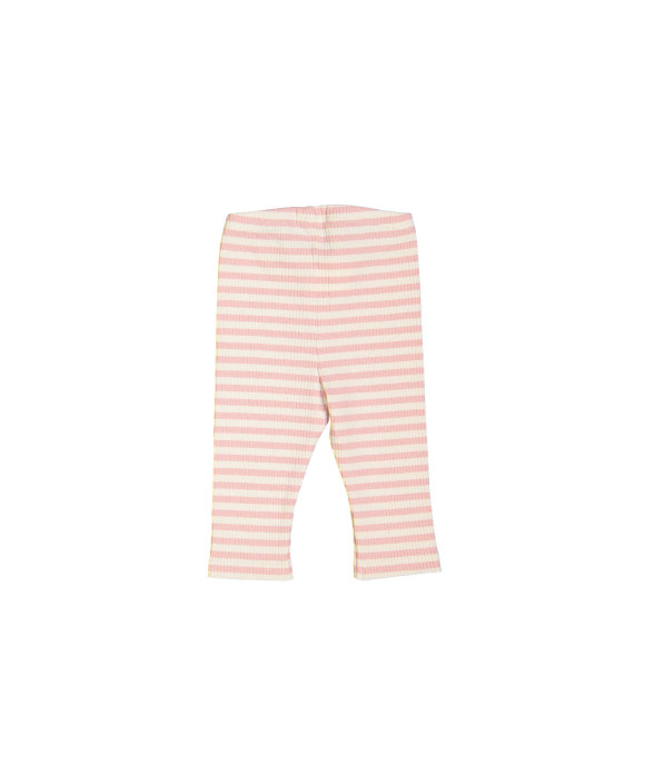 legging rib streep roze