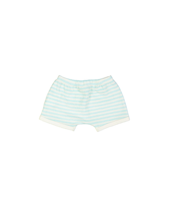 short mini spons streep aqua