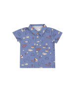 hemd creatures grijsblauw 12m