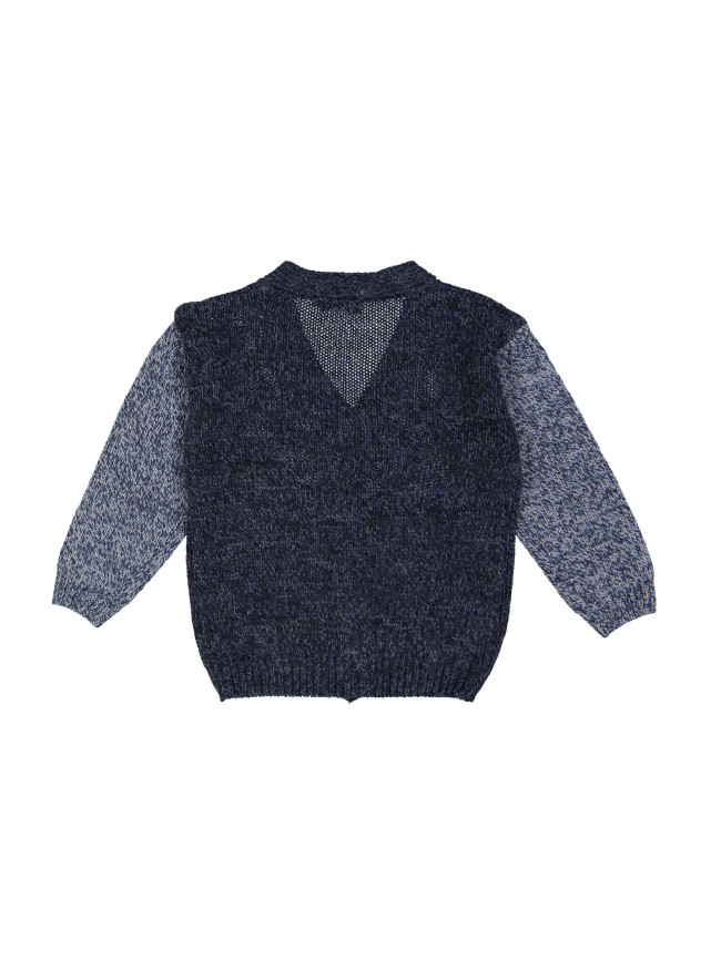 gilet colourblock blauw 07j