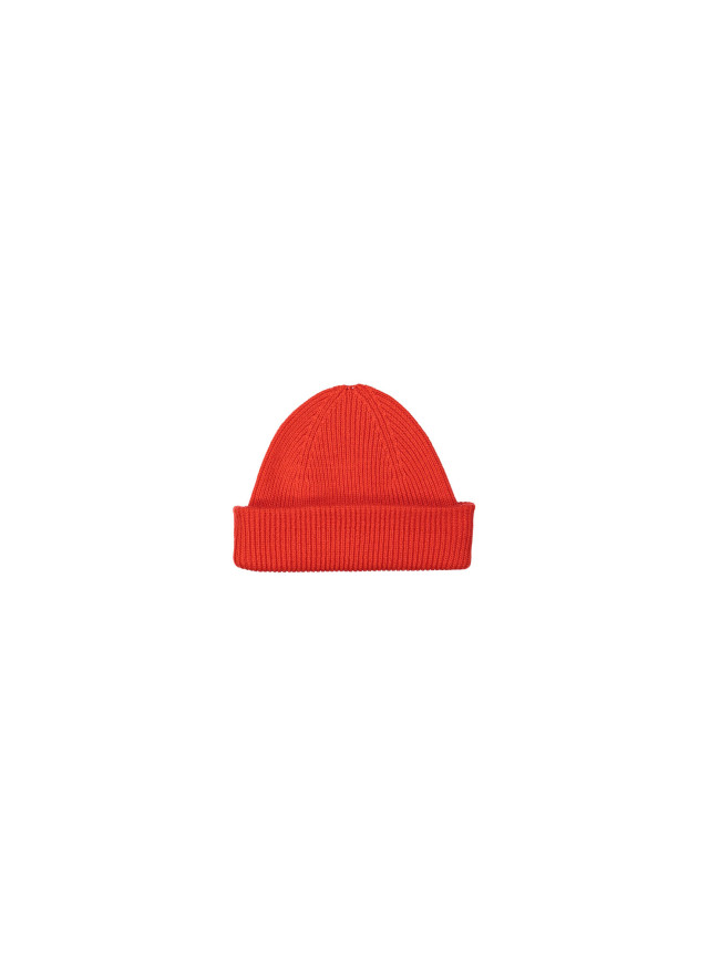 Muts rood merino wol