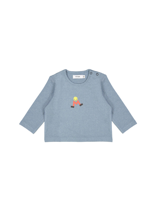 t-shirt M blauw chiné 00m