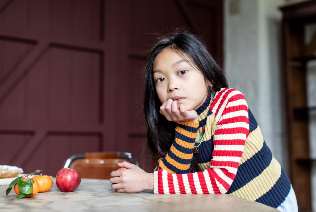 pull stripes geel 02j