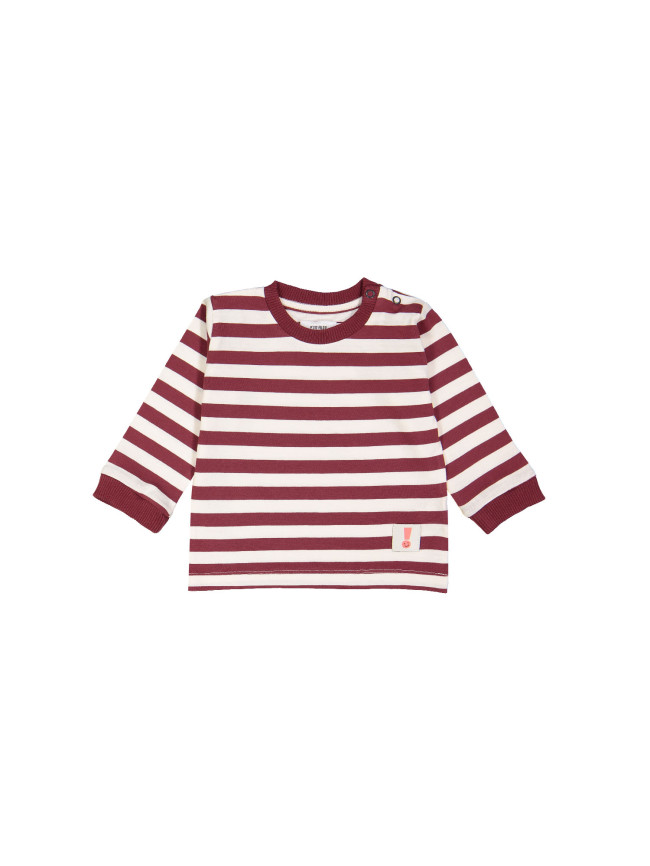 t-shirt mini streep bordeaux 06m