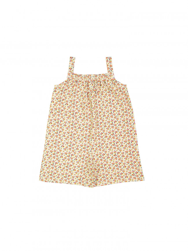 jumpsuit molton flower beige 02j