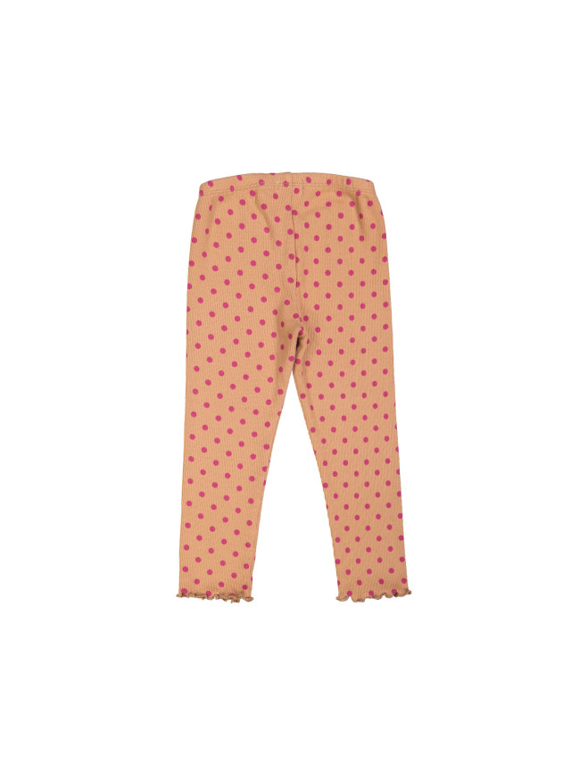legging rib dots caramel 09j
