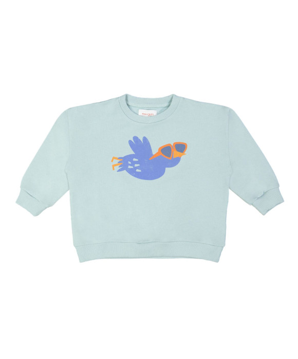 sweater bird grijsgroen 