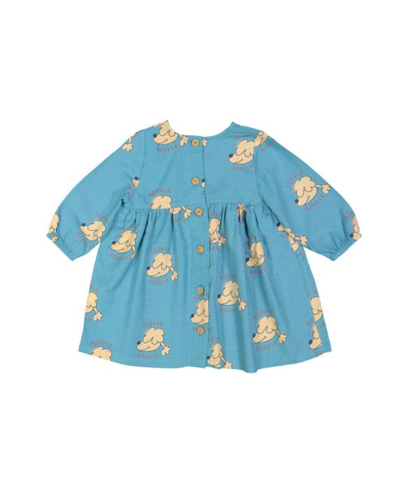 jurk mini poodle doodle blauw